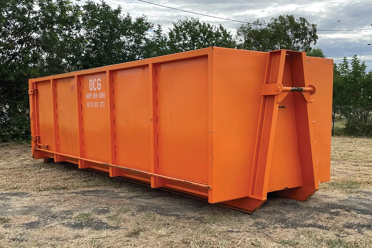 Skip bins and trucks - Outback Contracting Group